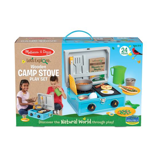 Melissa & Doug® Let's Explore™ Wooden Camp Stove Play Set